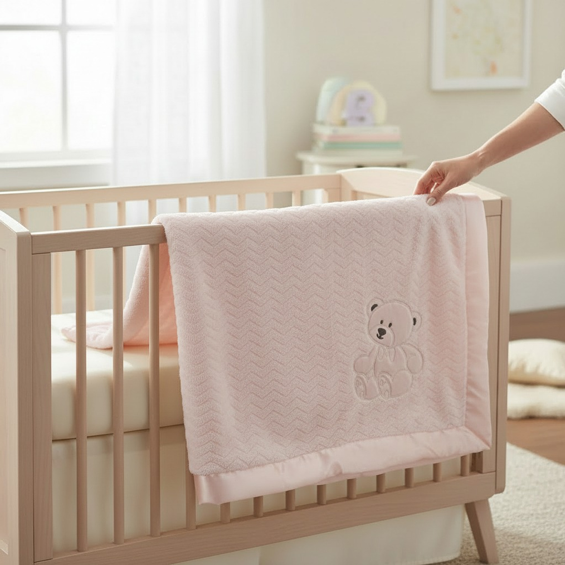 Frazada Polar Chiporro Osito Rosada 1