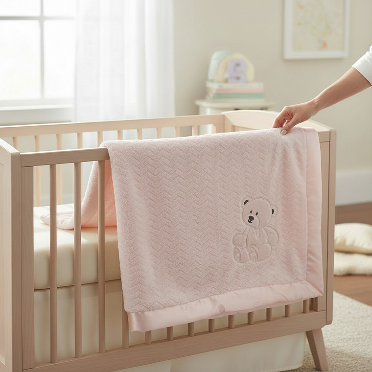 Frazada Polar Chiporro Osito Rosada 1