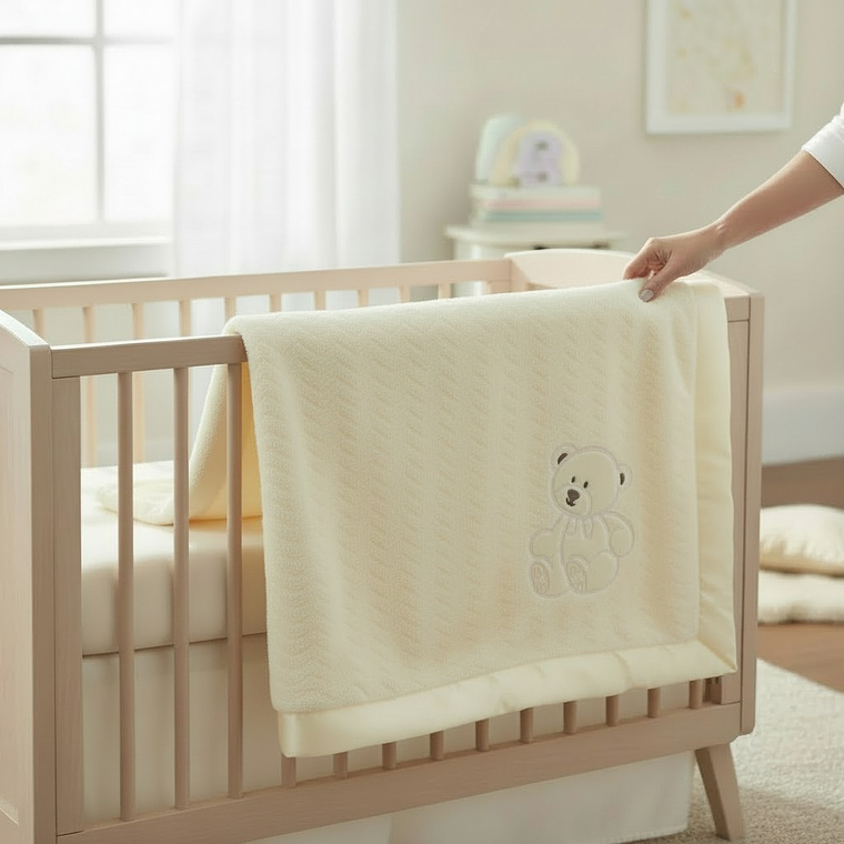 Frazada Polar Chiporro Osito Amarillo Claro  1