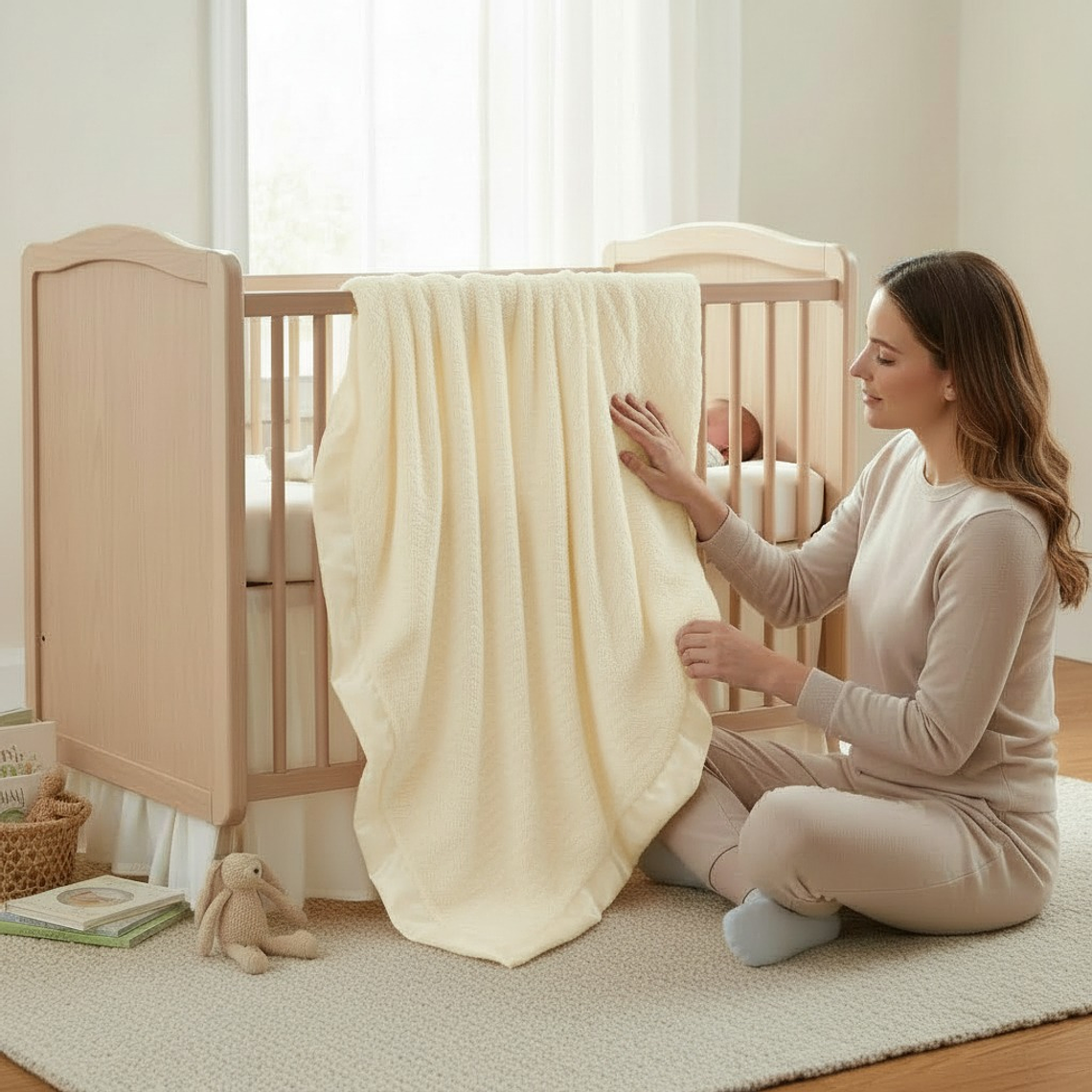 Frazada Polar Chiporro Osito Amarillo Claro  2