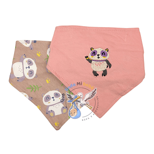Set 2 Bandanas Panda