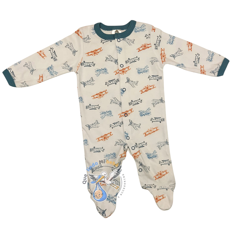 Pijama Algodón 3/6 Meses Avioneta 1