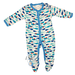Pijama Algodón 3/6 Meses Ballenas