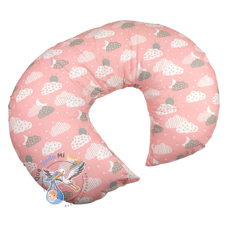 Cojín de Lactancia Rosado Nubes 1