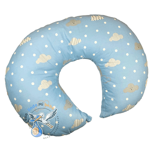 Cojín de Lactancia Celeste Nubes