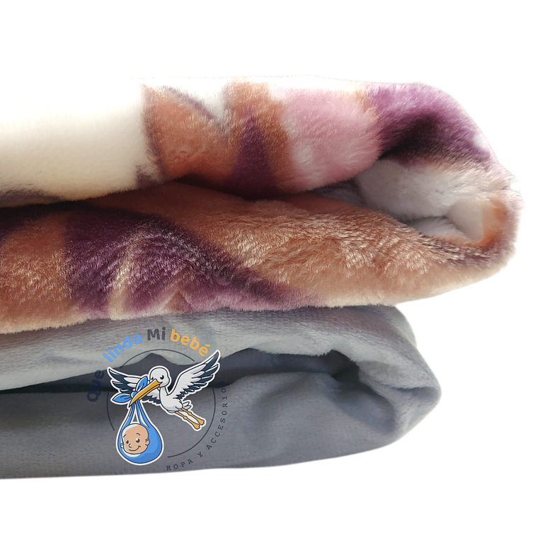 Frazada Doble Plush Grande León Gris  3