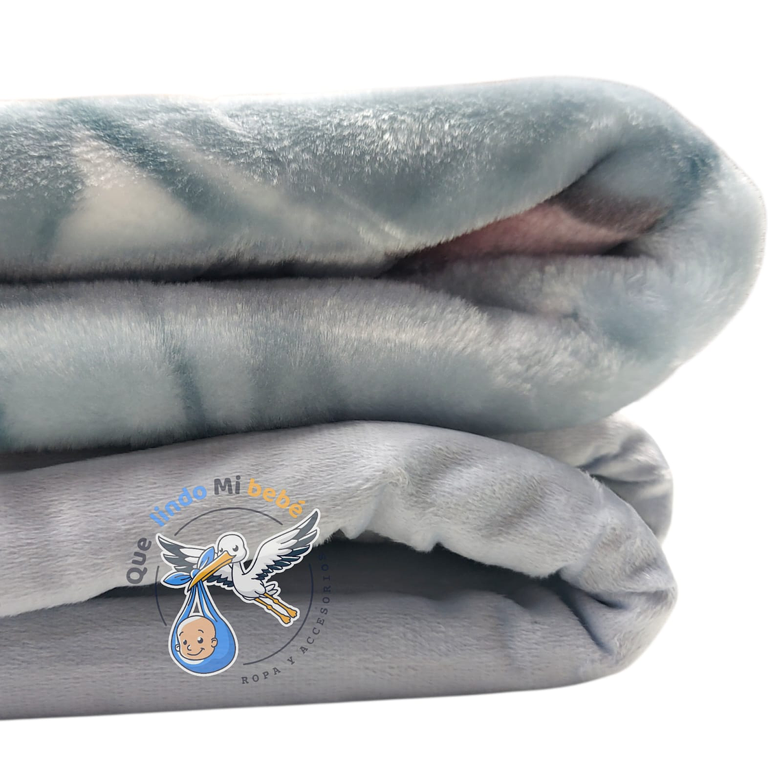 Frazada Doble Plush Grande Elefante Gris 2