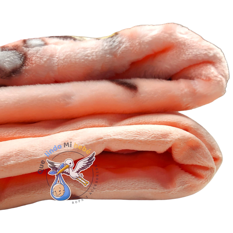 Frazada Doble Plush Grande Vaquita Damasco 2