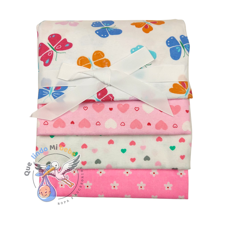 Tutos Algodón Afranelado Mariposas 1