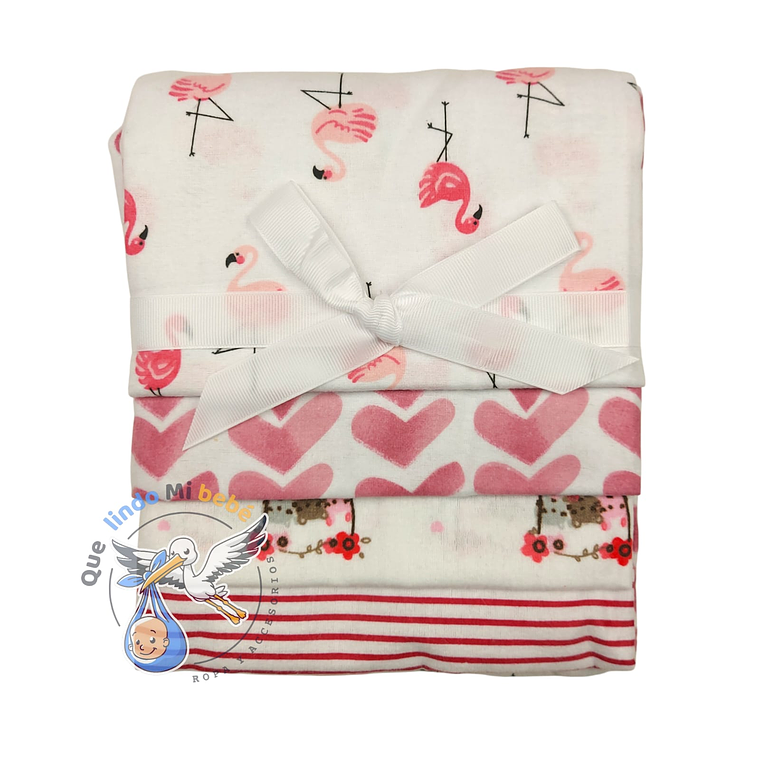 Tutos Algodón Afranelado Flamencos 1