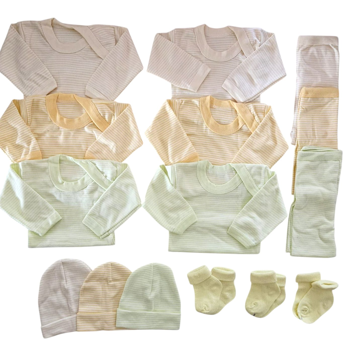 Pack 15 Piezas 6/9 Meses Unisex Rayados 1