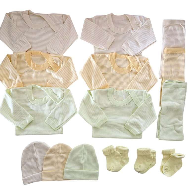 Pack 15 Piezas 6/9 Meses Unisex Rayados 1