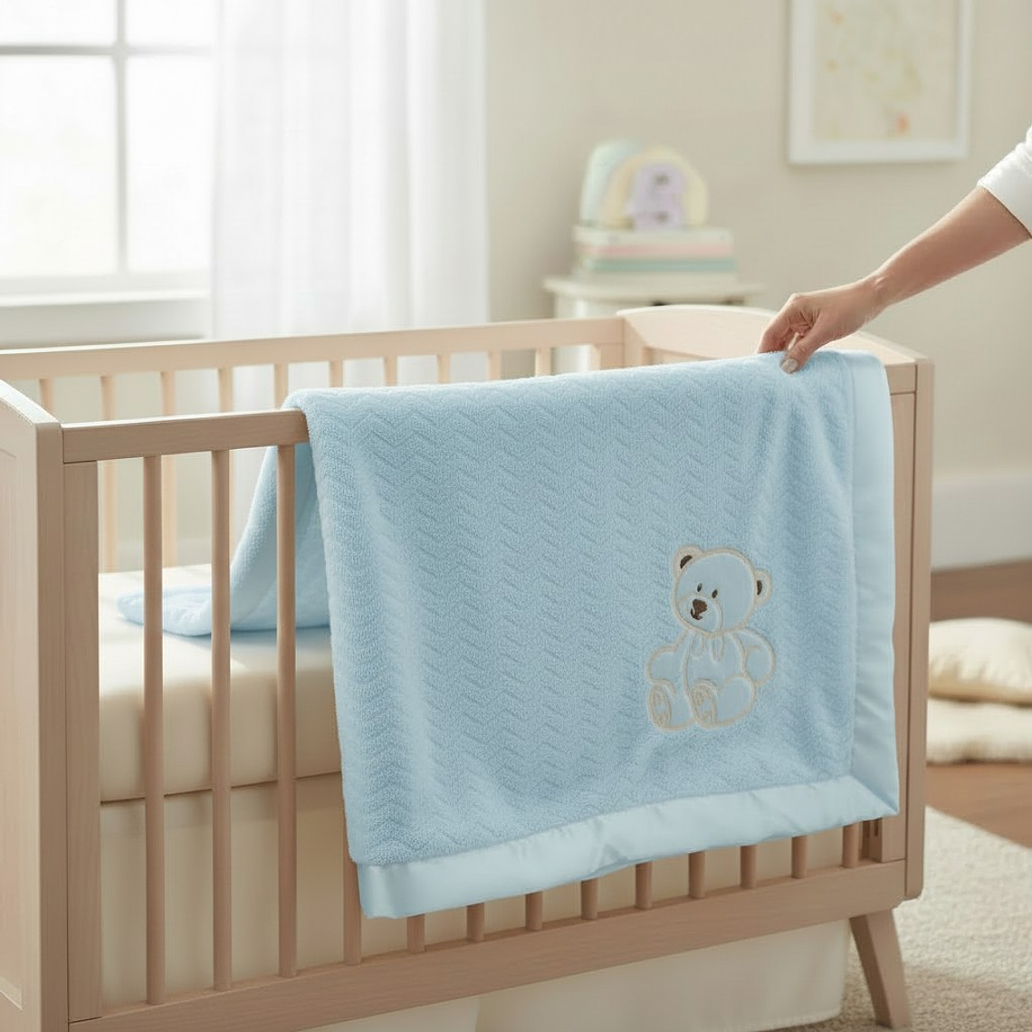 Frazada Polar Chiporro Osito Celeste 1