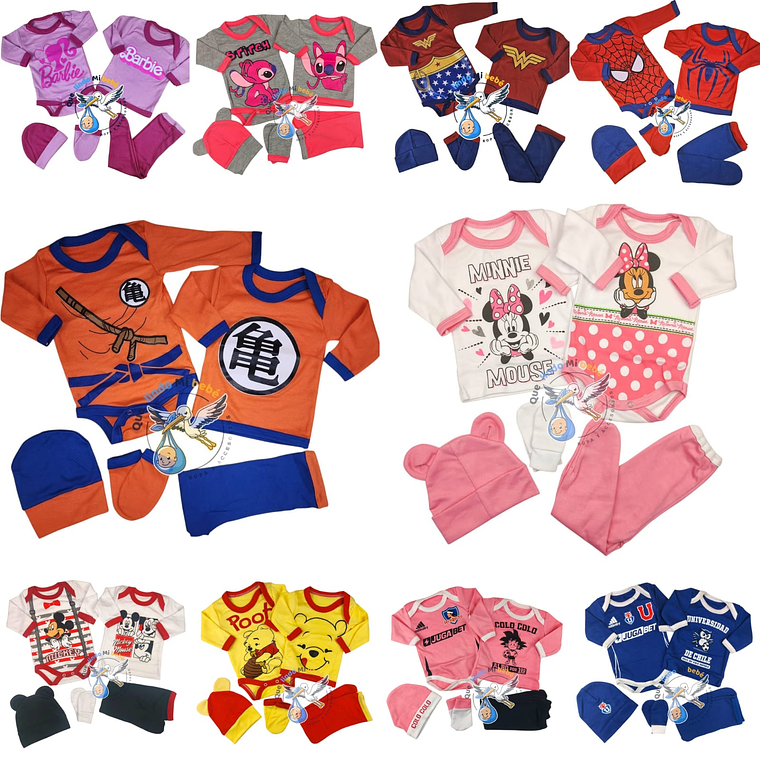 Ajuar 5 Piezas Tematicos Talla 0/3 Meses (Surtidos) 1