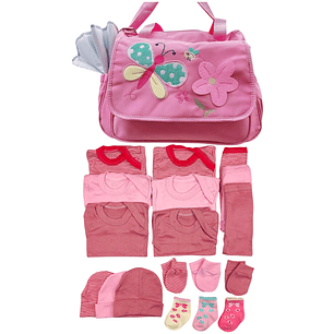 Pack Bolso + Ajuar 18 Piezas 0/3 Meses