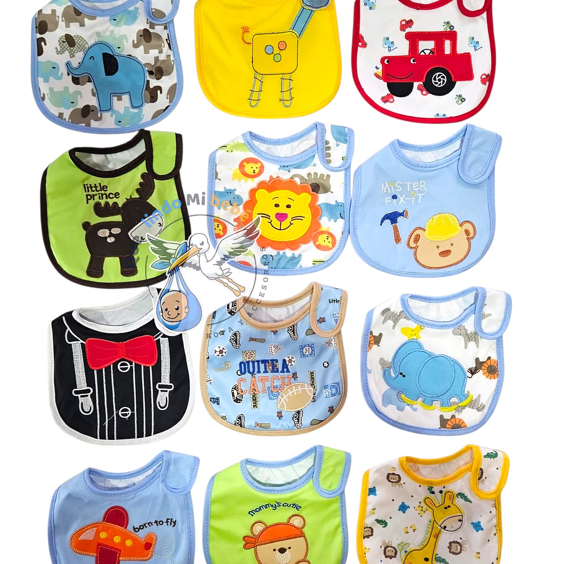 Baberos Impermeables por Docena Niño X12BH34 1