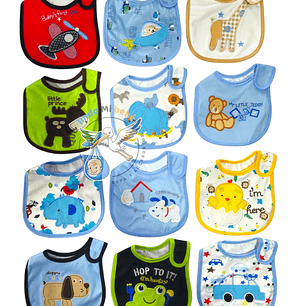 Baberos Impermeables por Docena Niño X12BH32