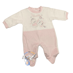 Osito Plush 1 Pieza 0/3 Meses Blanco/Rosado M1P03