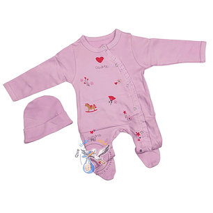 Osito Algodón Prematuro Caballito Lila