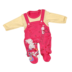 Osito Algodón 1 Pieza 0/3 Meses Conejita Chicle