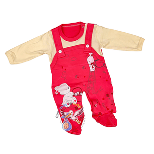 Osito Algodón 1 Pieza 0/3 Meses Conejita Fucsia