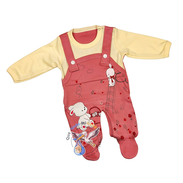 Osito Algodón 1 Pieza 0/3 Meses Conejita Palo Rosa 1