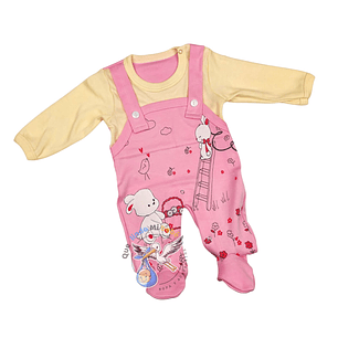 Osito Algodón 1 Pieza 0/3 Meses Conejita Rosado