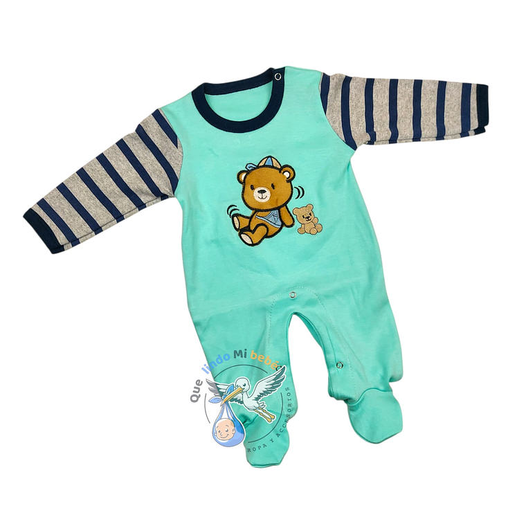 Osito Algodón 1 Pieza 0/3 Meses Osito Verde Agua 1