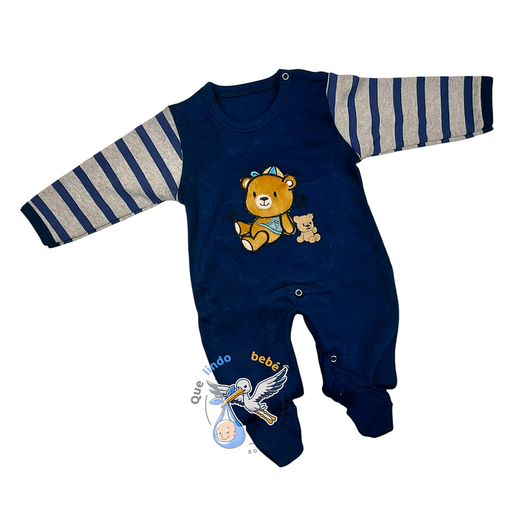 Osito Algodón 1 Pieza 0/3 Meses Osito Azul 1