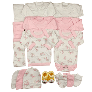 Pack 16 Piezas 0/3 Meses Rosado Animalitos