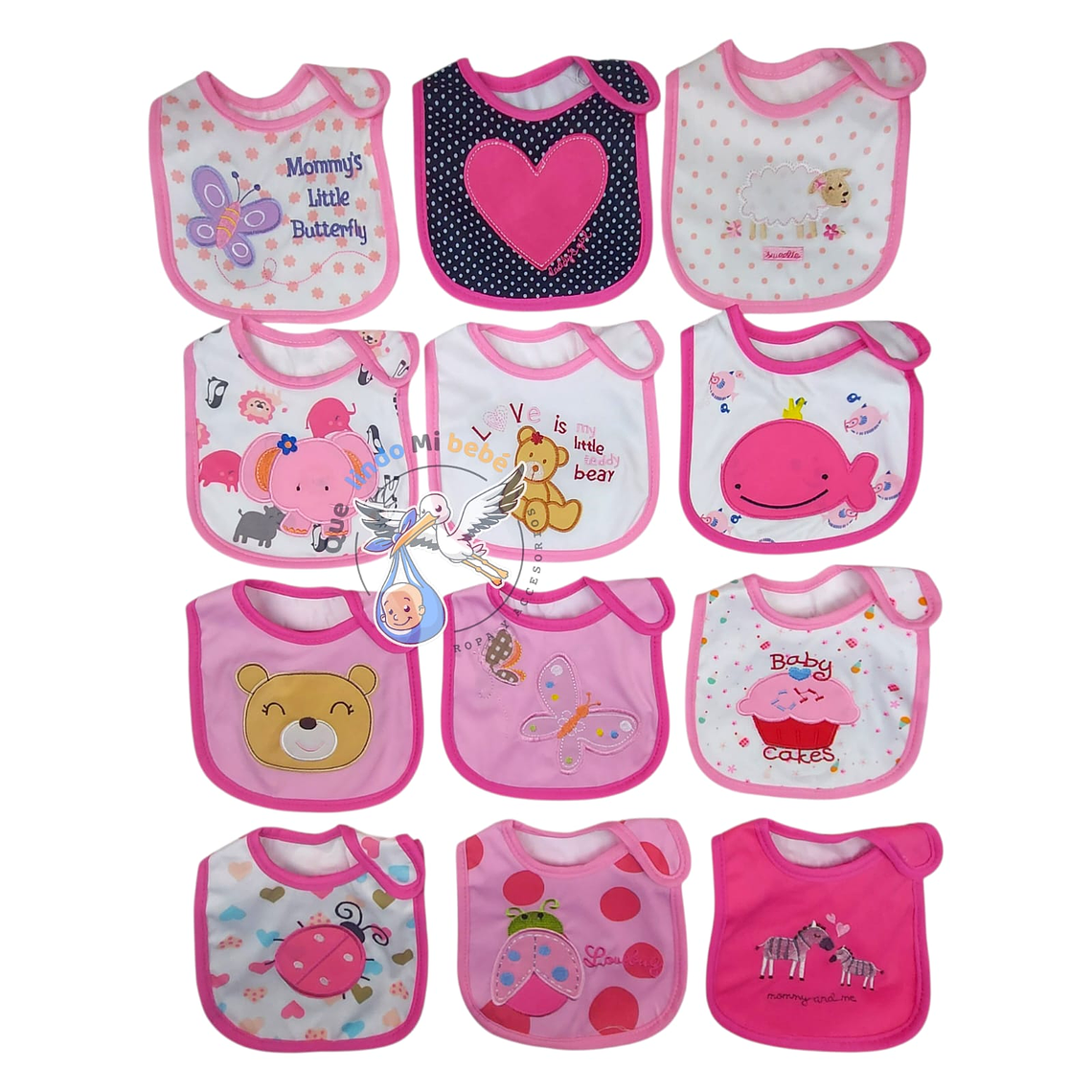 Baberos Impermeables por Docena Niña X12BM06 1