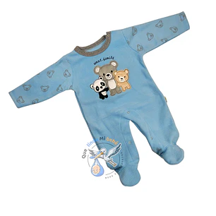 Osito Micropolar 1 Pieza 0/3 Meses Osos Celeste