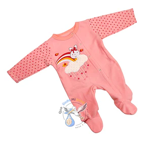 Osito Micropolar 1 Pieza 0/3 Meses Conejita Damasco