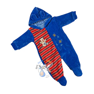 Osito Plush 1 Pieza 0/3 Meses Azul/Rojo Oso