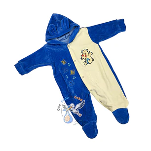 Osito Plush 1 Pieza 0/3 Meses Azul/Blanco Oso