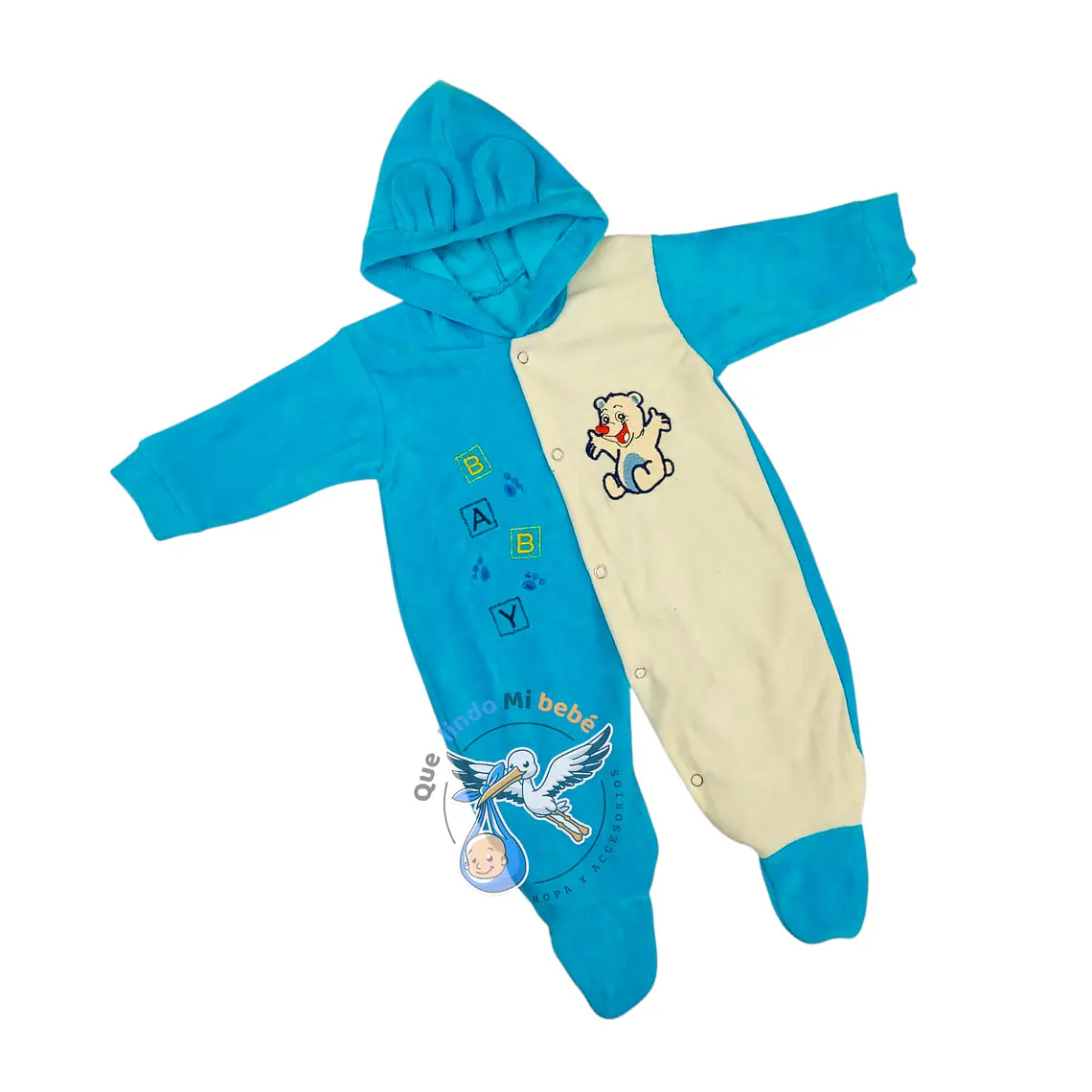 Osito Plush 1 Pieza 0/3 Meses Calipso/Blanco Oso 1