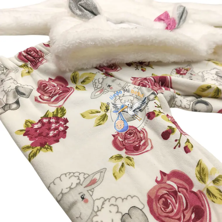 Conjunto 2 piezas Forrado Polar 3/6 Meses Ovejita Blanca 2
