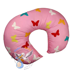Cojín de Lactancia Rosado Mariposa