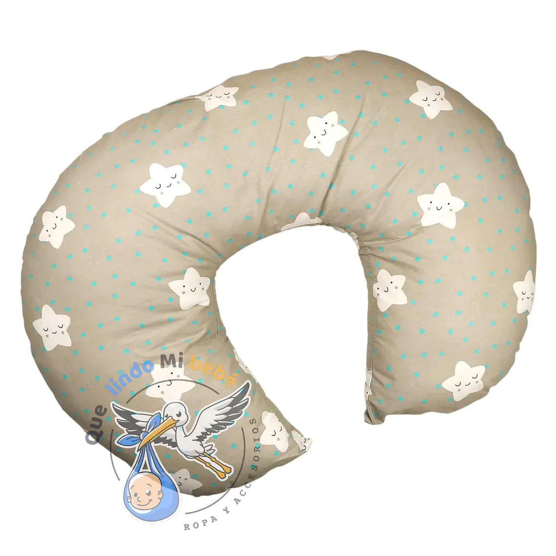 Cojín de Lactancia Gris Estrella 1