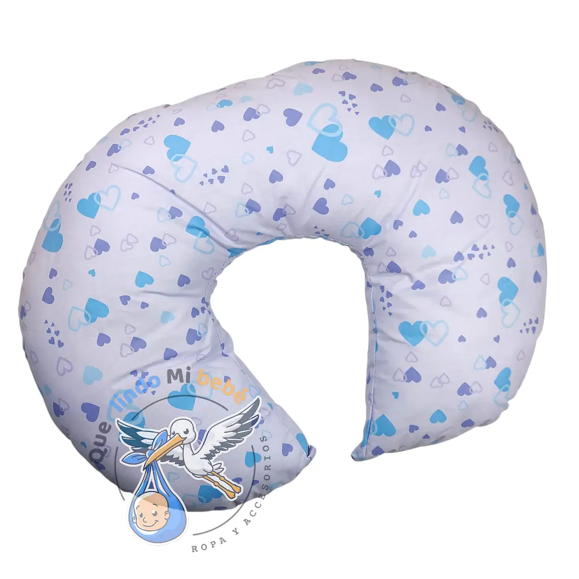 Cojín de Lactancia Lila Corazón 1