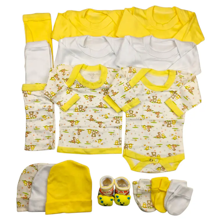 Pack 16 Piezas 0/3 Meses Morado Amarillo Patito 1