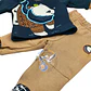 Conjunto 2 piezas 6/9 Meses Osito Azul/Cafe - Miniatura 2