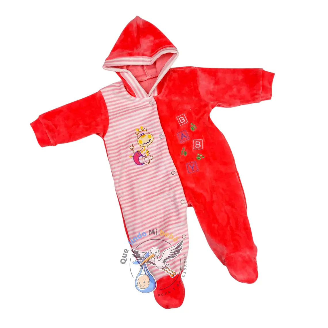 Osito Plush 1 Pieza 0/3 Meses Coral Jirafa 1