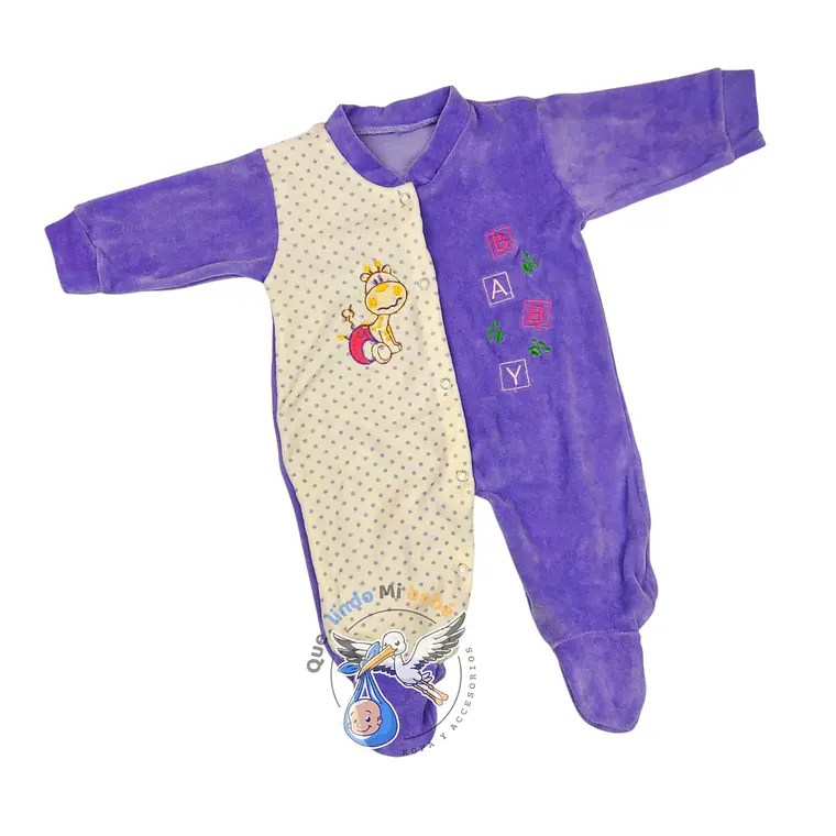 Osito Plush 1 Pieza 0/3 Meses Lila Jirafa 1