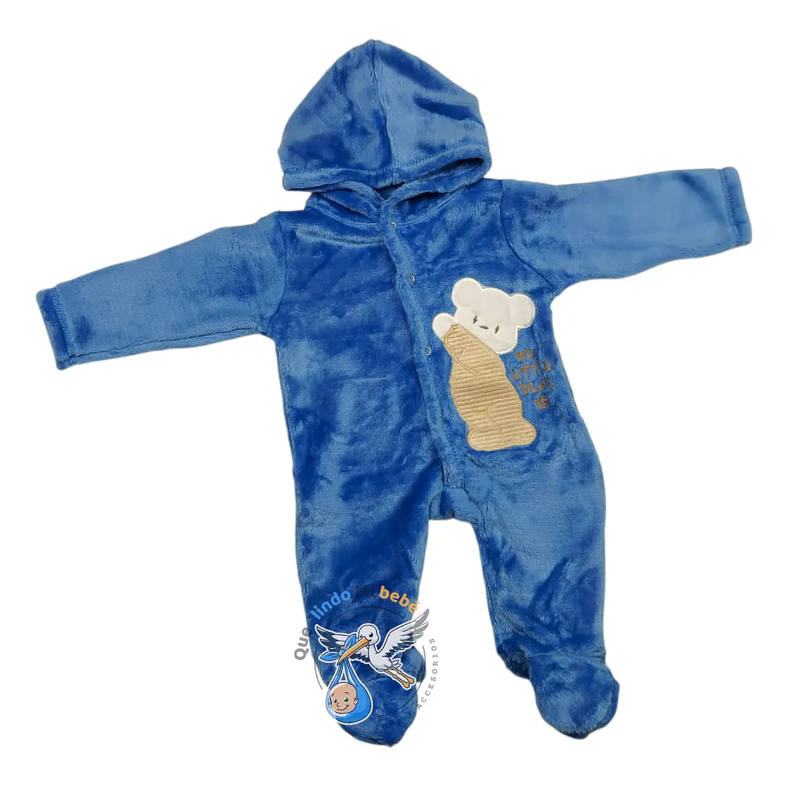 Osito Felpa 1 Pieza 0/3 Meses Oso Azul 1