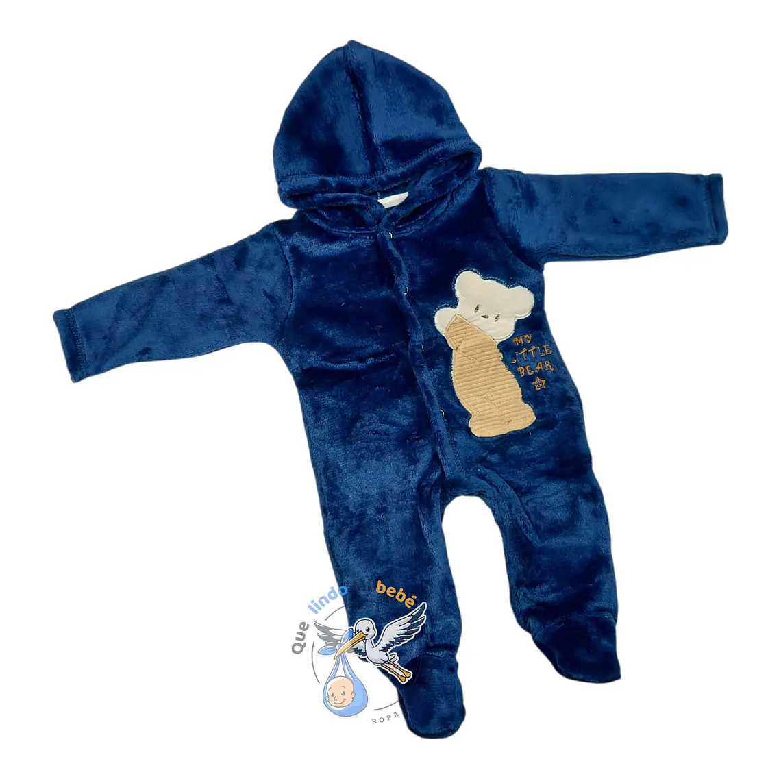 Osito Felpa 1 Pieza 0/3 Meses Oso Azul Marino 1