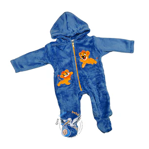 Osito Felpa 1 Pieza 0/3 Meses Leon Azul