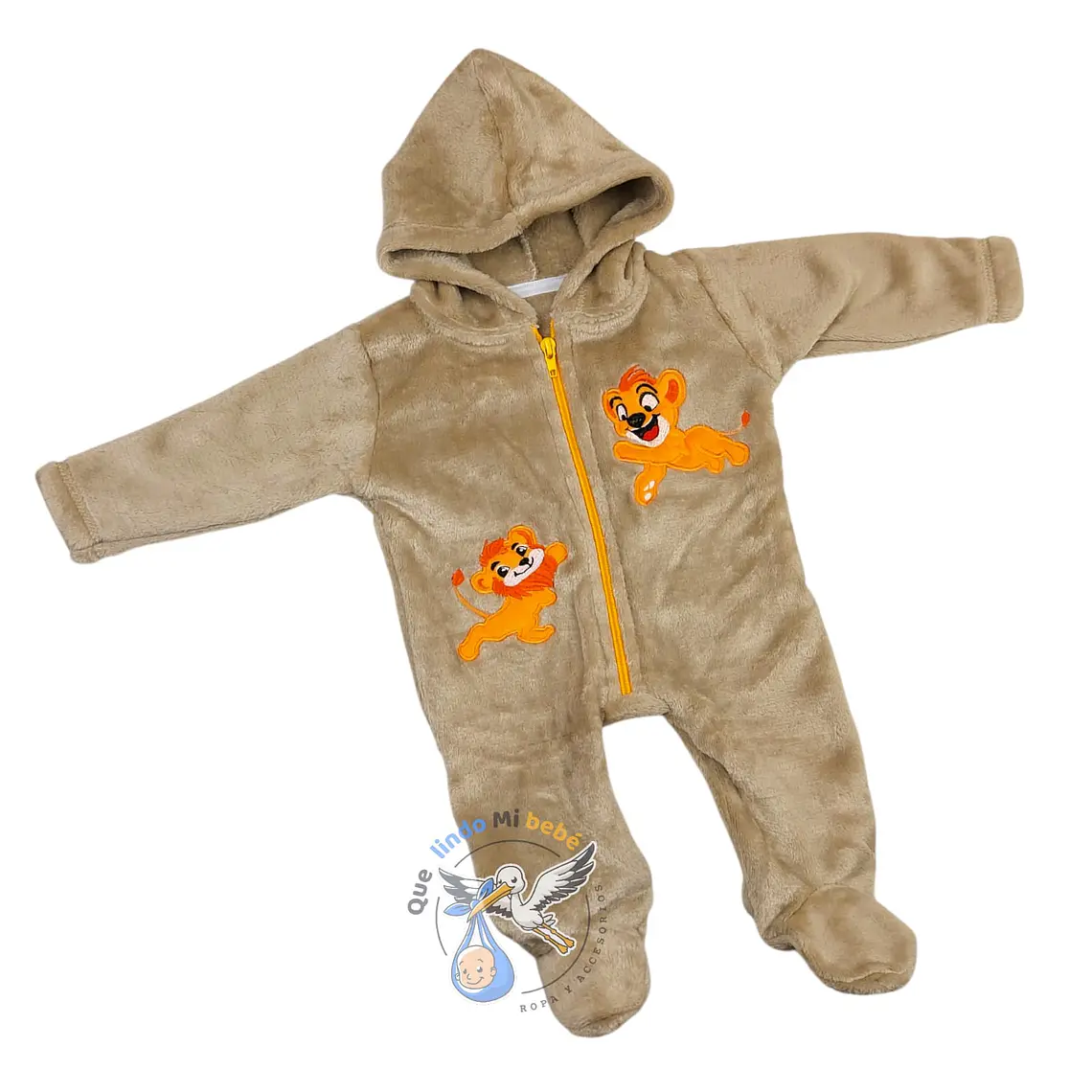 Osito Felpa 1 Pieza 0/3 Meses Leon Beige 1