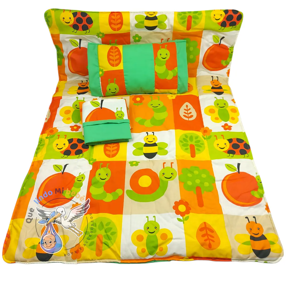 Set Para Cuna Colecho Multicolor Cuncunita 1