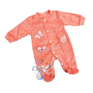 Enterito Plush 3/6 Meses Mariposa Damasco